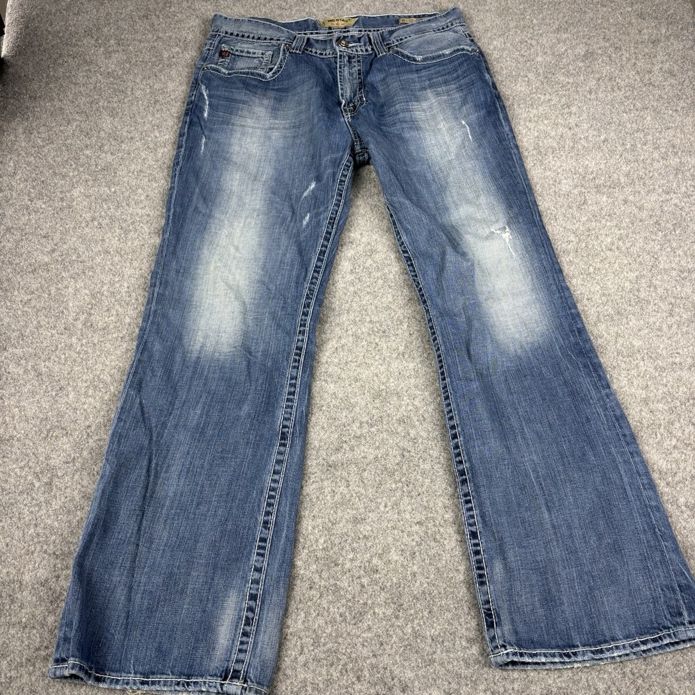 Vintage Big Star Pioneer Bootcut Jeans 36x30 Made In Usa Distressed Y2K Denim